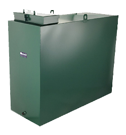 Square metal oil tank