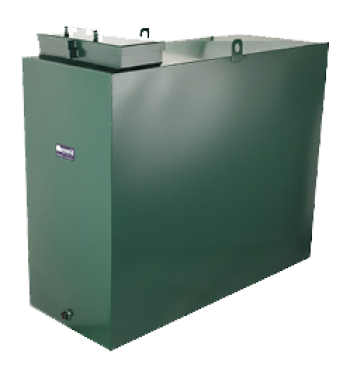 Square metal oil tank